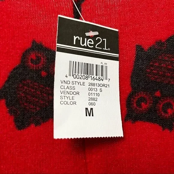 OWL SWEATER SHORT SLEEVE TOP! Size M BNWT - Picture 8 of 9